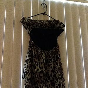 Leopard Print Halter top DRESS